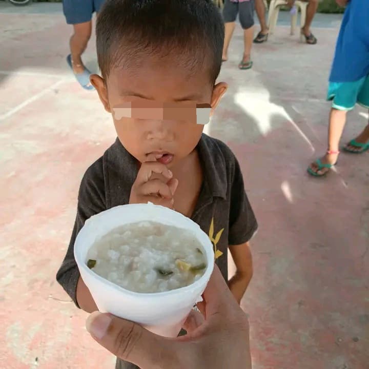Before: Get to help to give a healthy food for kids in Leyte, Philippines.