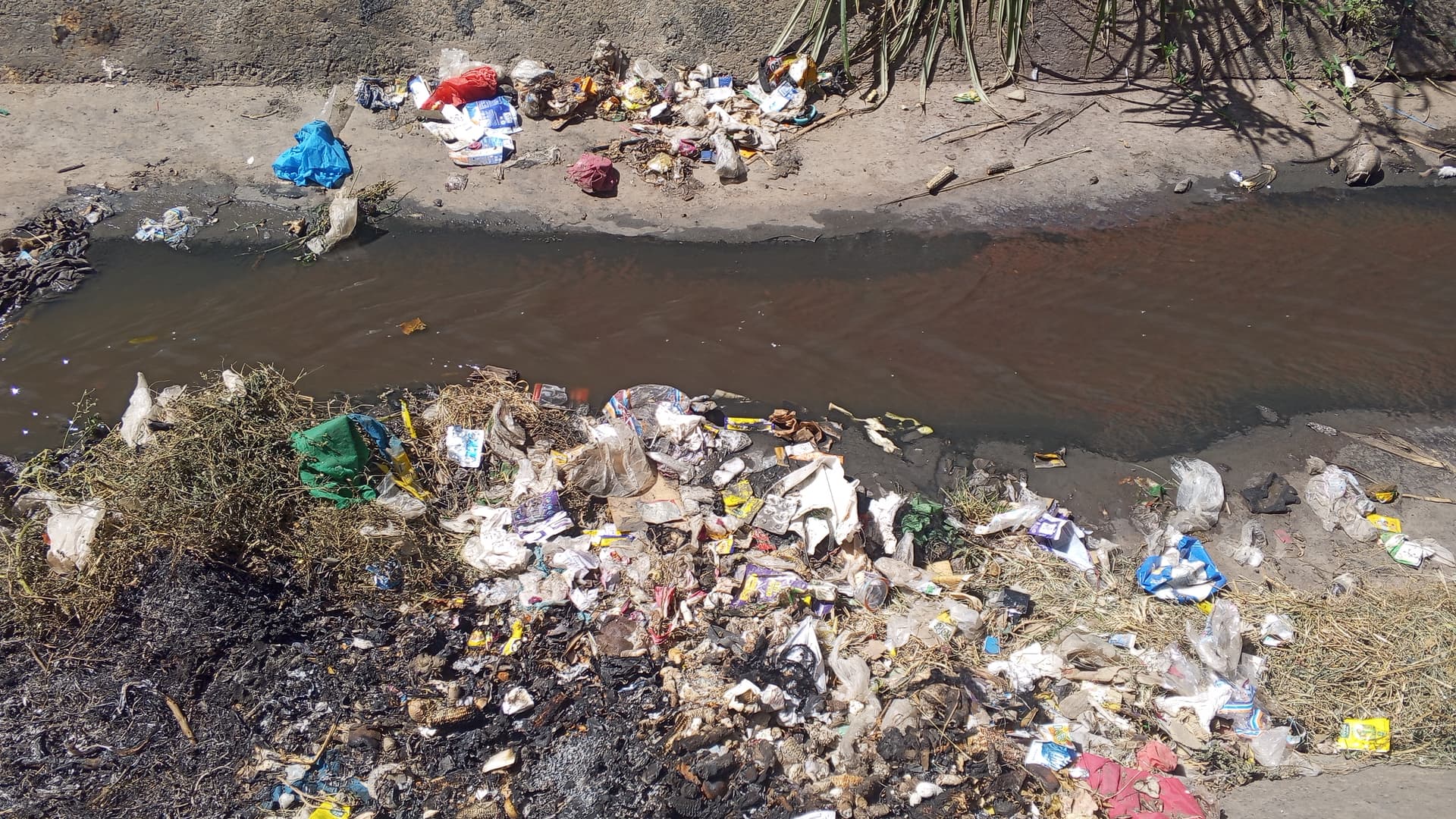 Before: Cleaning a local stream in Kayole One Near Kayole one primary Nairobi Kenya